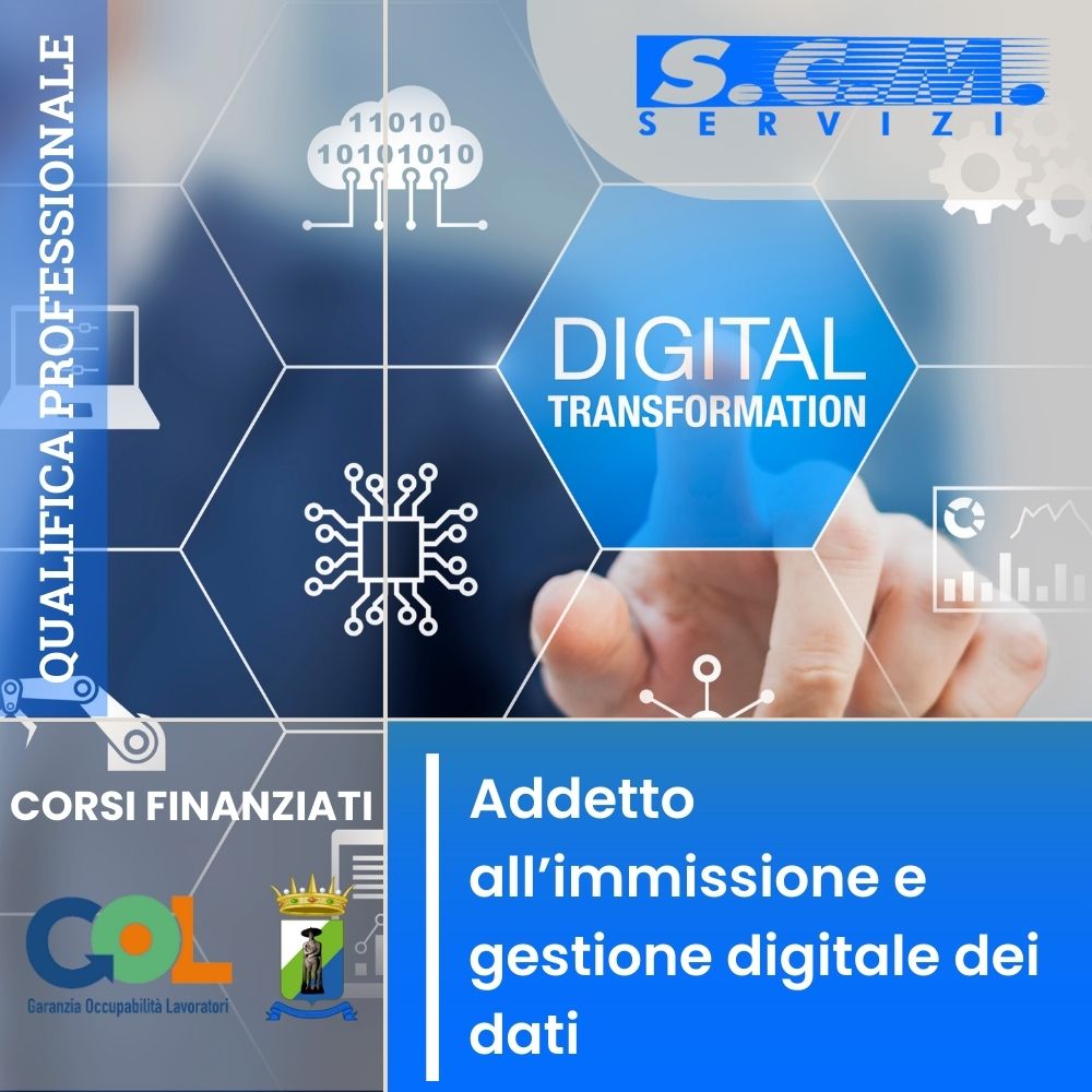 ATTENZIONE!!! Corso addetto all’immissione e gestione digitale dei dati
