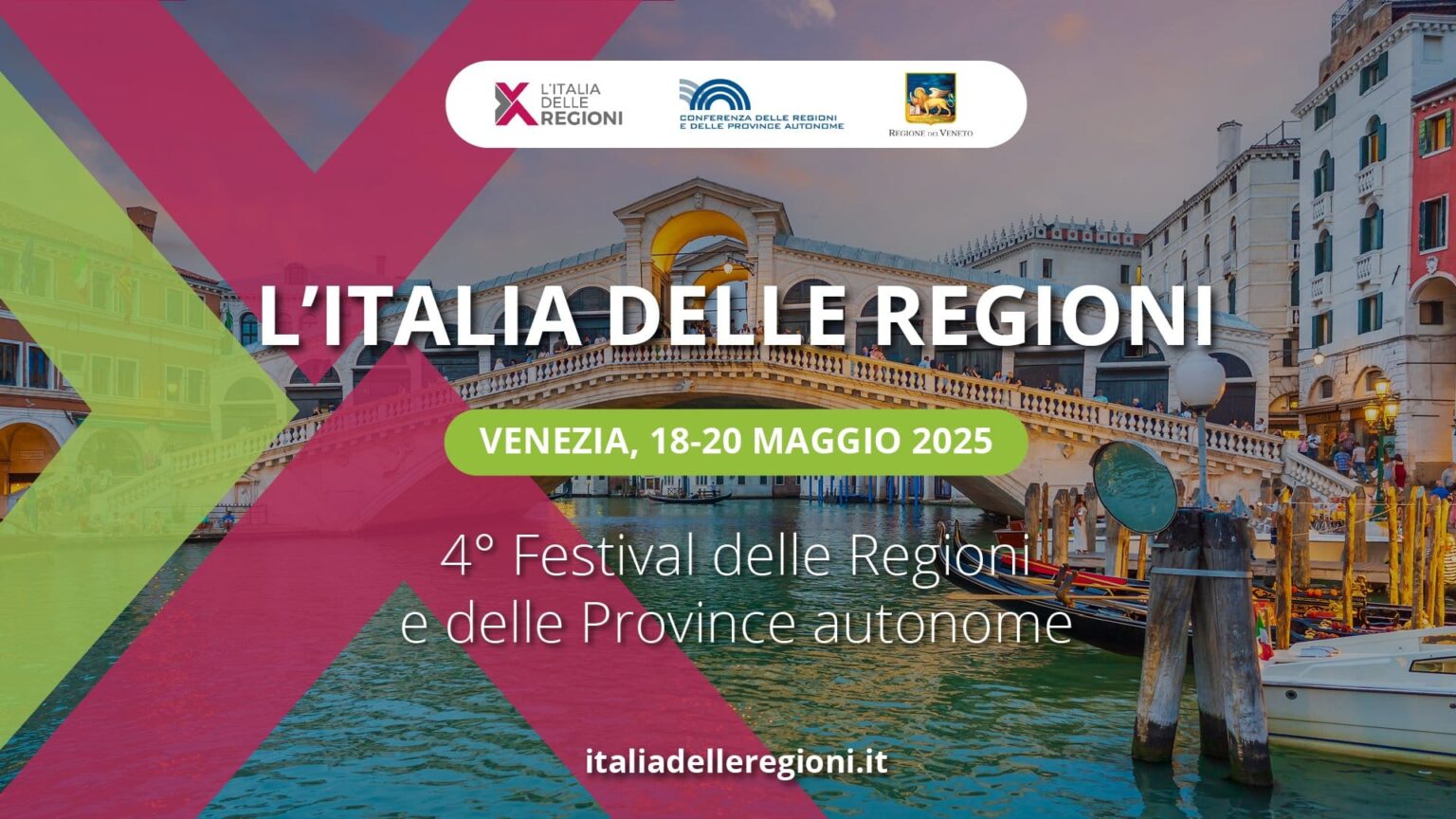 Torna #ItaliadelleRegioni!📍 Venezia, 18-20 maggio 2025