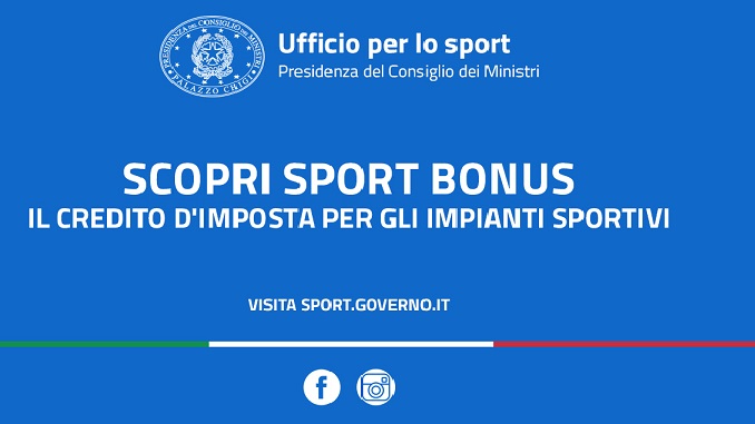 FONTI FIRA: Il 30 maggio riparte lo Sport Bonus, il credito di imposta per le erogazioni liberali delle imprese