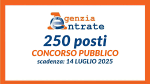 FONTE INPA: AGENZIA DELLE ENTRATE – Selezione pubblica per l’assunzione a tempo indeterminato di 250 unità