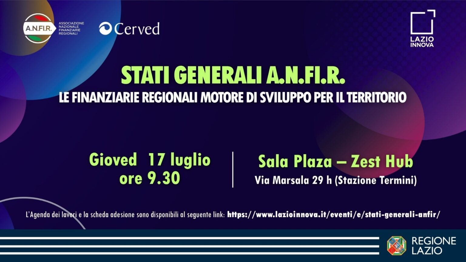 FONTI FIRA: Le Finanziarie Regionali come motore di sviluppo: il 17 luglio, a Roma, Stati Generali ANFiR