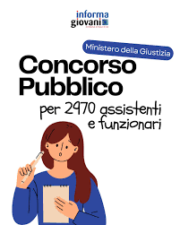 FONTI INPA: Concorso pubblico, per titoli ed esami, per il reclutamento di n. 2.970 unità di personale  da inquadrare nei ruoli del Ministero della giustizia