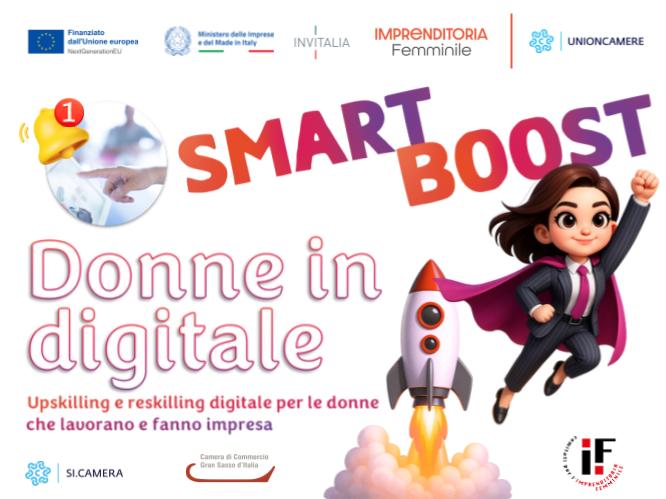 FONTI FIRA:Parte “Smart Boost” di “Donne in Digitale”: formazione intensiva per potenziare le competenze digitali femminili