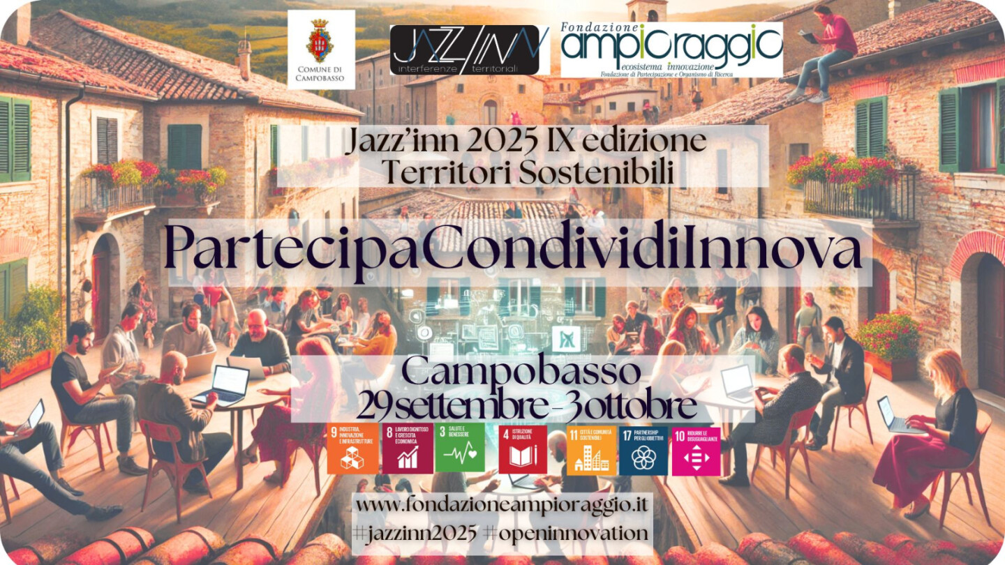 FONTI FIRA: Jazz’Inn 2025 scalda i motori: dal 29 settembre al 3 ottobre torna il laboratorio nazionale dell’innovazione. FiRA partner dell’iniziativa
