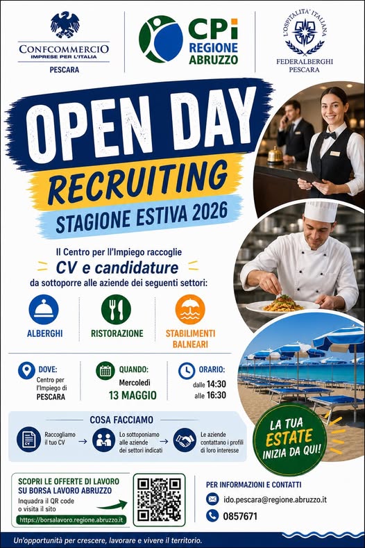 OPEN DAY – STAGIONE ESTIVA 2026