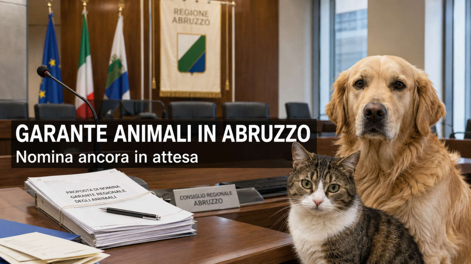 Garante animali in Abruzzo, iter di nomina ancora aperto